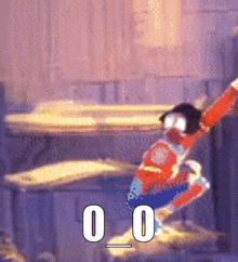 Cartoon Jumping With 00 Below GIF
