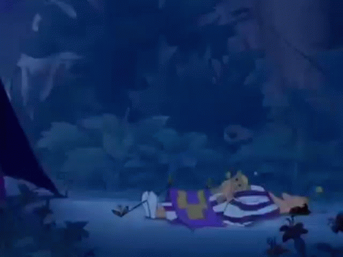 A Cartoon Character Is Laying Down Holding A Teddy Bear . GIF
