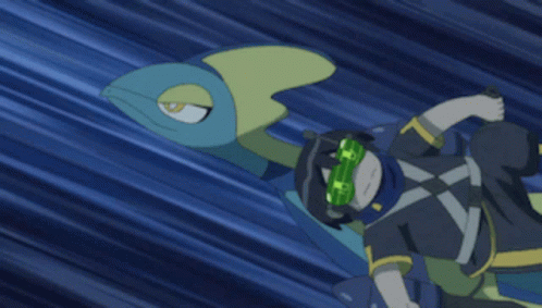 A Cartoon Character Is Laying On The Ground With A Lizard In The Background GIF