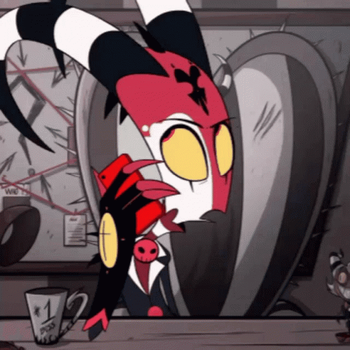 A Cartoon Character Is Looking At Himself In A Mirror Next To A Cup That Says 1 Dollar GIF