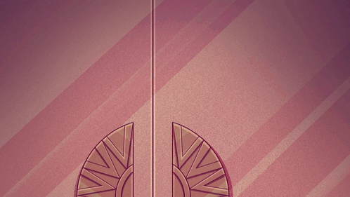 A Cartoon Character Is Peeking Out From Behind A Door And Asking " Hello " GIF