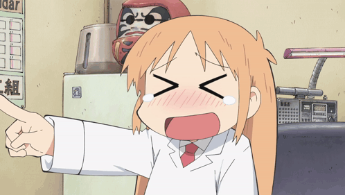 A Cartoon Character Is Pointing At A Calendar That Says Dar GIF