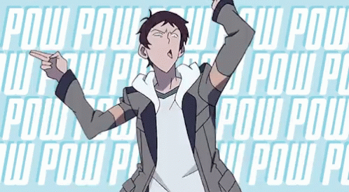 A Cartoon Character Is Pointing At Something With The Words Pow Pow Pow Pow Pow Pow Pow Pow Pow Pow Pow Pow Pow Pow Pow  GIF