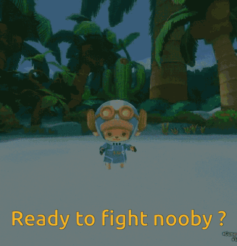 A Cartoon Character Is Ready To Fight A Nobody GIF