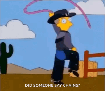 A Cartoon Character Is Riding A Horse With A Lasso Around His Neck . GIF