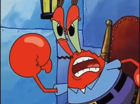A Cartoon Character Is Sitting In A Chair Holding A Boxing Glove . GIF