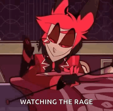 A Cartoon Character Is Sitting On A Bed Holding A Whip And A Cup Of Coffee . GIF