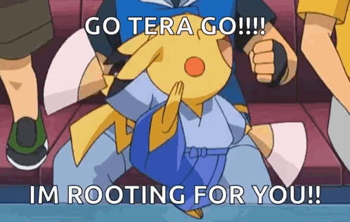 Cartoon Patrick Sitting And Saying Go Tera Go GIF