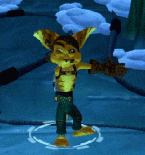 A Cartoon Character Is Standing In A Circle In A Video Game GIF