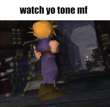 A Cartoon Character Is Standing In A Dark Room With The Words Watch Yo Tone Mf Below Him GIF