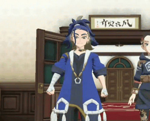 A Cartoon Character Is Standing In Front Of A Building With Chinese Writing On The Top GIF