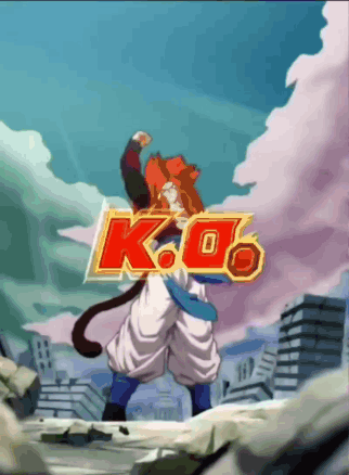 A Cartoon Character Is Standing In Front Of A Sign That Says K-O6 GIF