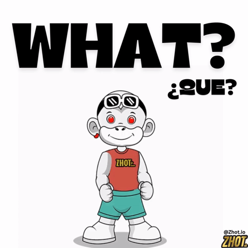 A Cartoon Character Is Standing In Front Of A Sign That Says What GIF