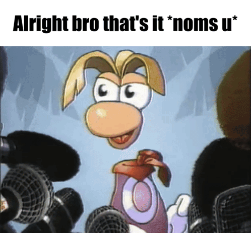 A Cartoon Character Is Standing In Front Of Microphones With The Caption Alright Bro That 'S It * Nom U * GIF