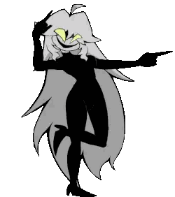 a cartoon character is standing on one leg and pointing .