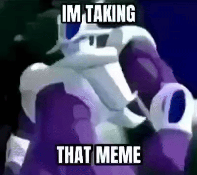 A Cartoon Character Is Taking A Meme With A Caption That Says `` Im Taking That Meme '' . GIF