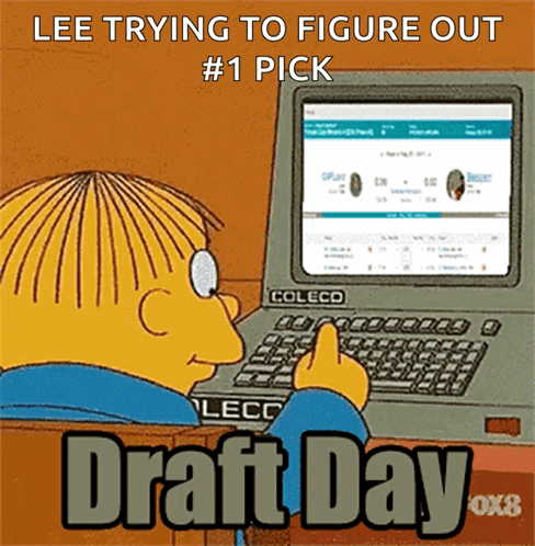 A Cartoon Character Is Typing On A Coleco Laptop GIF