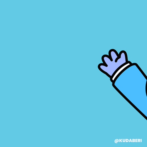 A Cartoon Character Is Waving With The Words Have A Marvelous Friday GIF
