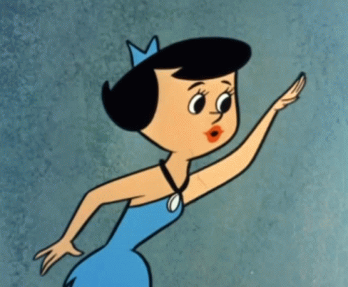 A Cartoon Character Is Wearing A Blue Dress And A Crown GIF