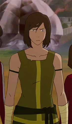 A Cartoon Character Is Wearing A Green Tank Top GIF