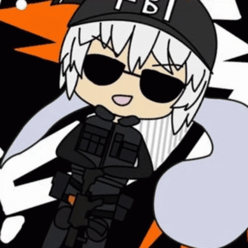 A Cartoon Character Is Wearing A Hat And Sunglasses And Is Holding A Gun . GIF