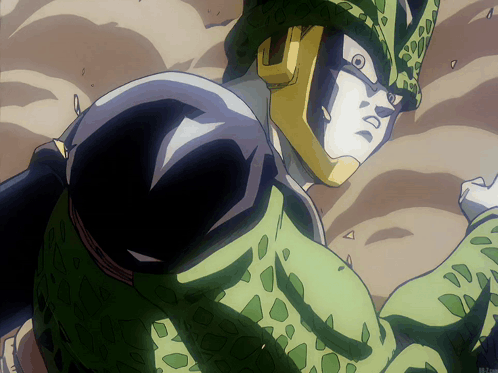 A Cartoon Character Is Wearing A Helmet And A Green And Yellow Outfit GIF