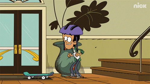 A Cartoon Character Is Wearing A Helmet And Holding A Book GIF