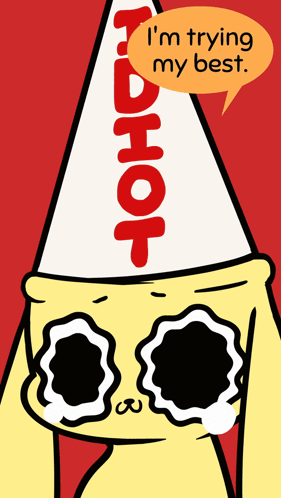 A Cartoon Character Is Wearing A Red Hot Hat And Sunglasses GIF
