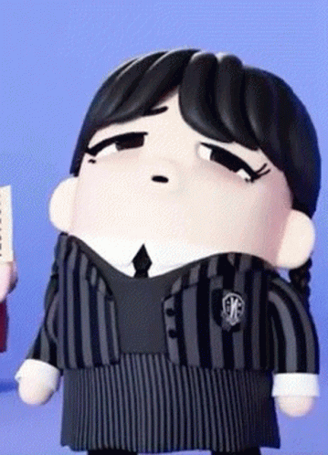A Cartoon Character Is Wearing A Striped Suit And Tie GIF