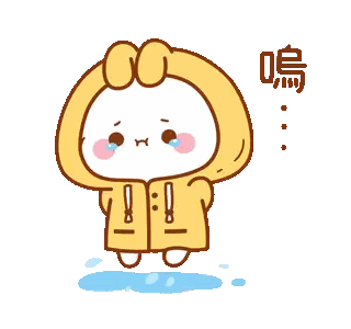 a cartoon character is wearing a yellow raincoat and crying ..