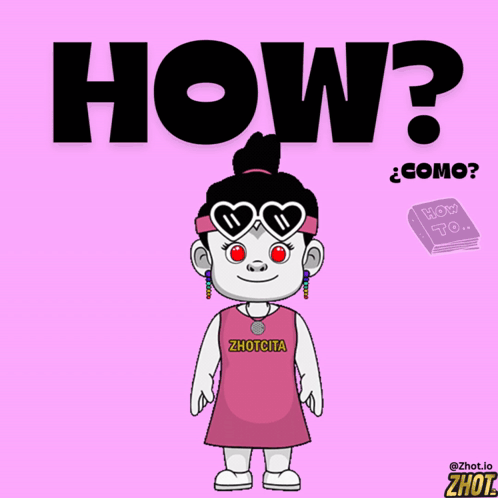 A Cartoon Character Is Wearing Sunglasses And A Shirt That Says Zhoucita GIF
