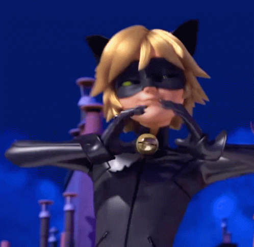 A Cartoon Character Making A Heart With His Hands GIF