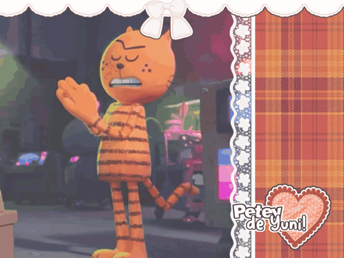 A Cartoon Character Named Peter De Yuni Is Standing In Front Of An Arcade GIF
