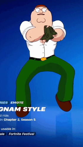 A Cartoon Character Named Peter Griffin Is Holding A Gun In His Hand GIF