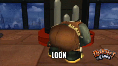 A Cartoon Character Named Plumber 'S Is Standing Next To Another Character GIF