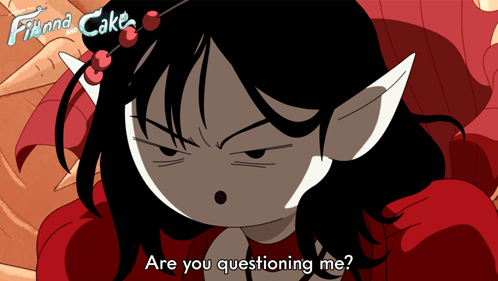 Cartoon Character Asking Are You Questioning Me GIF