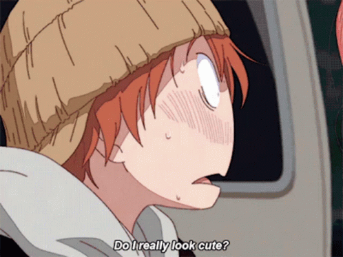 Cartoon Character Says Do I Really Look Cute In Beanie GIF