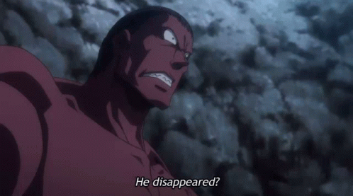 A Cartoon Character Says He Disappeared While Standing Next To Another Cartoon Character GIF
