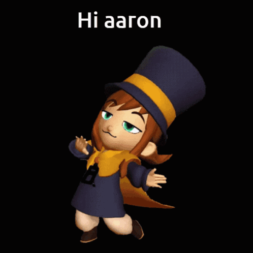 Cartoon Saying Hi Aaron GIF