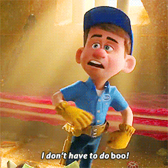A Cartoon Character Says " I Don T Have To Do Boo " GIF