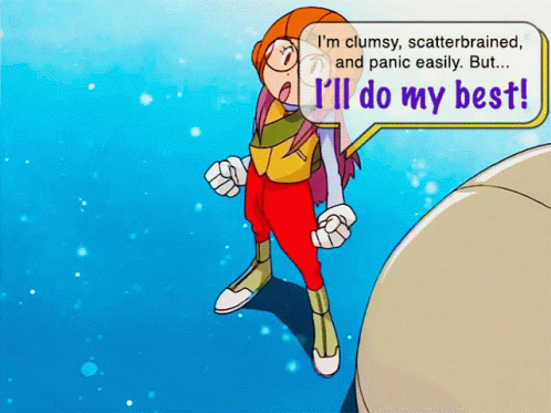 A Cartoon Character Says I 'Ll Do My Best In A Speech Bubble GIF