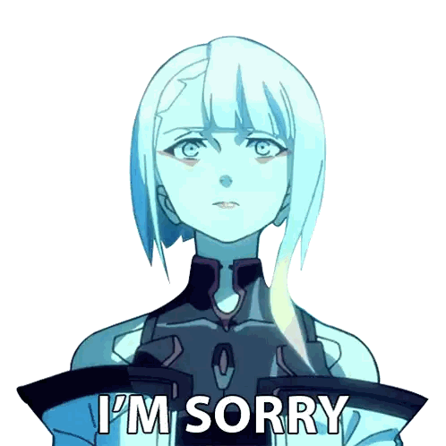 a cartoon character says i 'm sorry