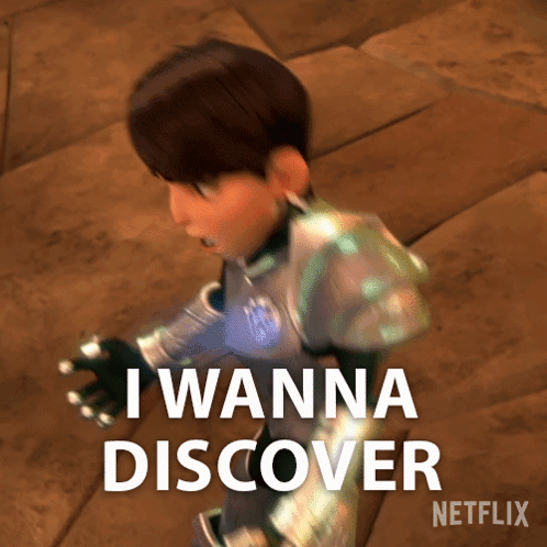 Cartoon Saying I Wanna Discover Netflix GIF
