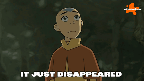 A Cartoon Character Says It Just Disappeared With Nickelodeon In The Background GIF