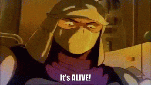 A Cartoon Character Says It 'S Alive GIF