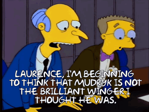 A Cartoon Character Says Laurence I 'M Beginning To Think That Mudryk GIF