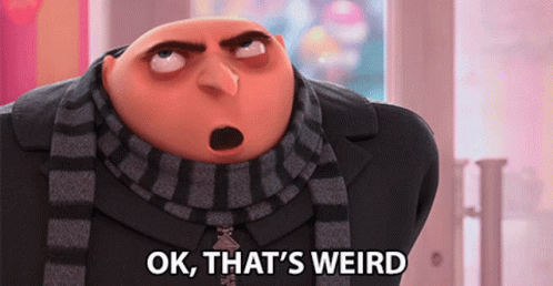 A Cartoon Character Says Ok That 'S Weird GIF