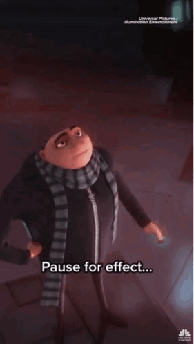 A Cartoon Character Says Pause For Effect GIF