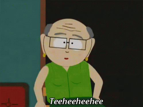 A Cartoon Character Says Teeheeheee In A Green Shirt GIF