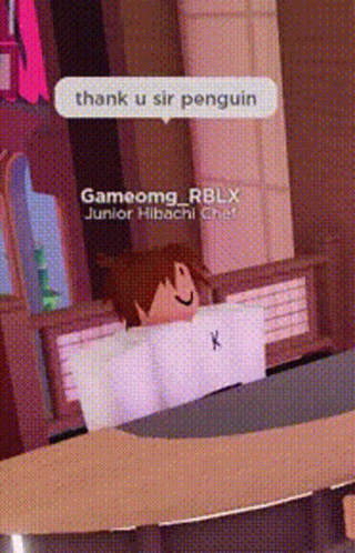 Thank You Sir Penguin Speech Bubble GIF